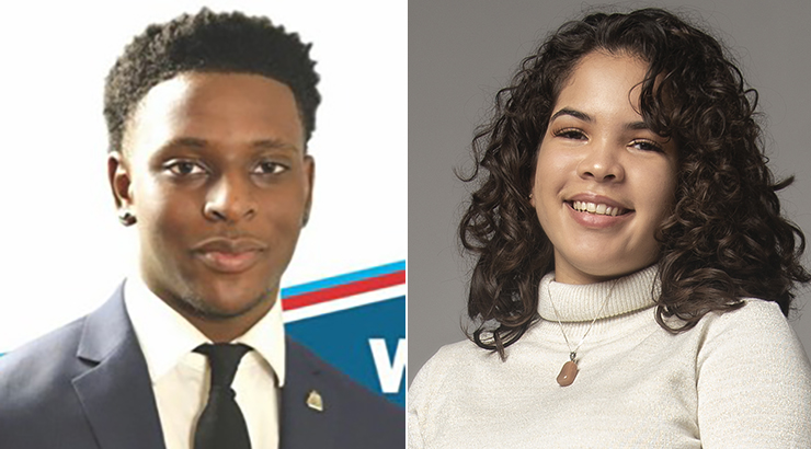 KU Students Win City Council Positions.

Wesley Butler, a junior from Reading, Pa., becomes the youngest Reading City Council member and will represent District 4. Natalie Santos, a junior from Bethlehem, Pa., becomes the youngest-ever Allentown City Council person.