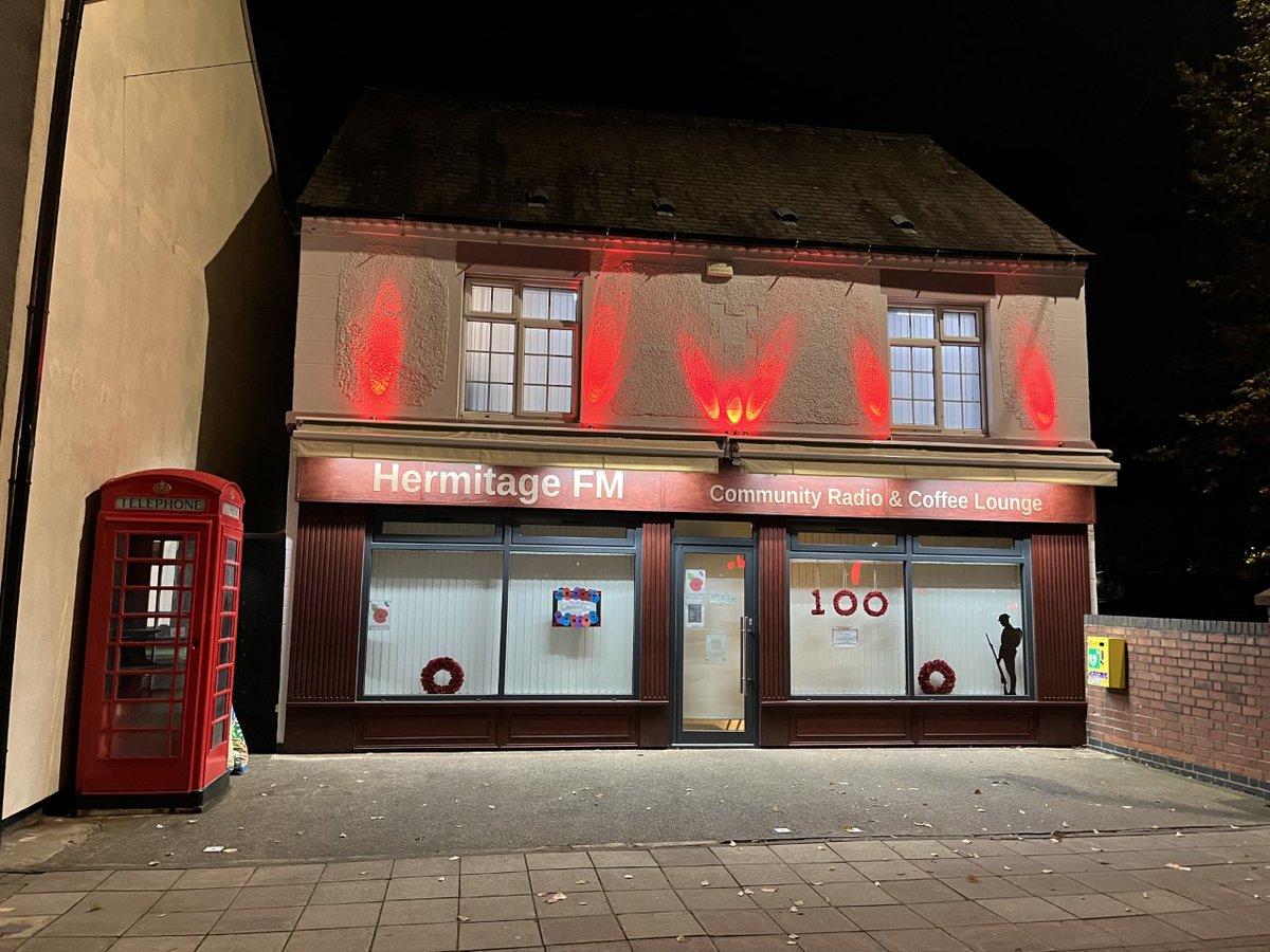 LeicsLieutenant's tweet photo. Light up in Red is a simple, powerful expression of support for the Poppy Appeal running now until 11th November. Get involved by illuminating your building/structure with red light and sharing photos! #LightUpInRed https://t.co/8OWOVUCJzF