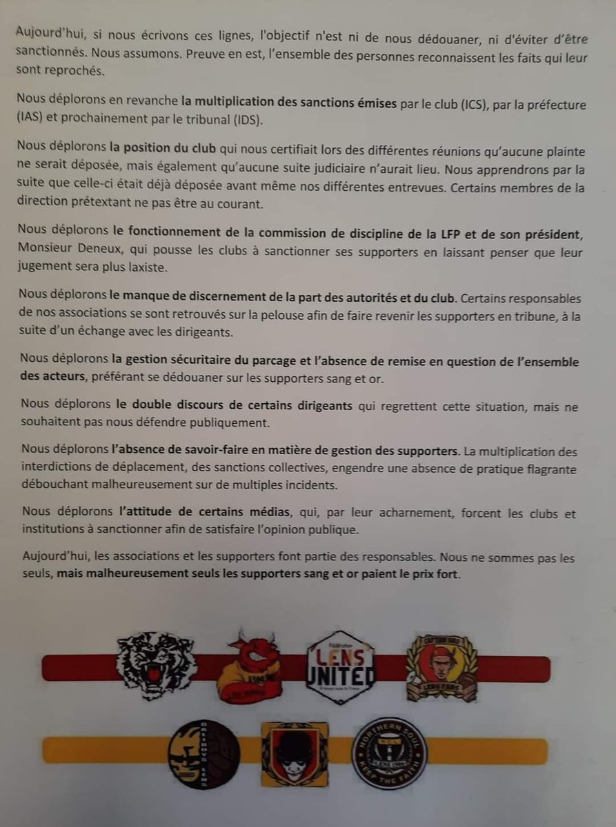 [COMMUNIQUÉ COMMUN POPULAIRE &amp; SOLIDAIRE]
ALLEZ LENS❤️💛⚒