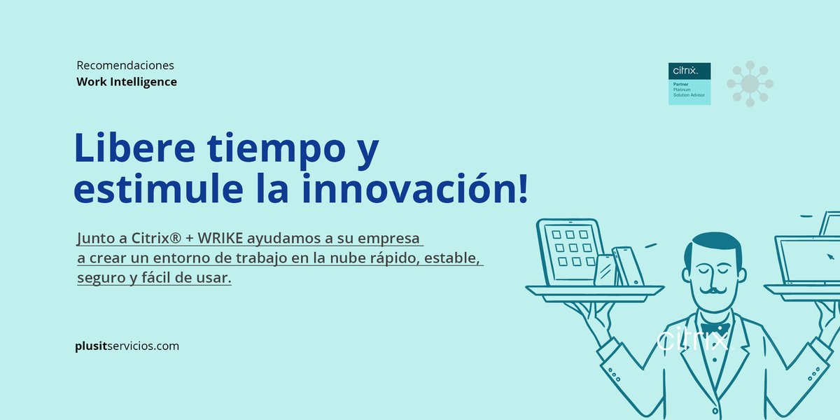 PlusITservicios's tweet image. Lo ayudamos a optimizar las operaciones de TI con Work Intelligence de Citrix / Wrike, de modo que sus equipos puedan concentrarse en trabajos de alto valor.
Contactenos! 👉 plusitservicios.com/contacto/

#citrix #wrike #workintelligence #workspace #ITsolutions #PlusIT