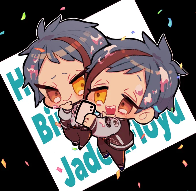 お誕生日おめでとうー!!🦈🐬🎉✨
 #リーチ兄弟誕生祭2021 