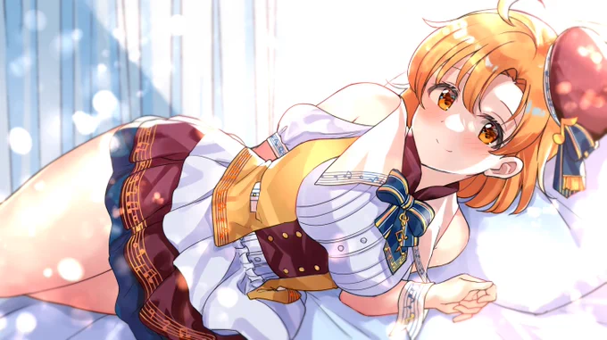 寝そべりミーツザノーツ矢吹可奈～♪
#ミリシタ #矢吹可奈 