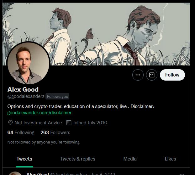 Bockcara's tweet photo. @goodalexander - just got a follow from @goodalexanderz.  Blocked and reported. https://t.co/T1SQaJYhrp