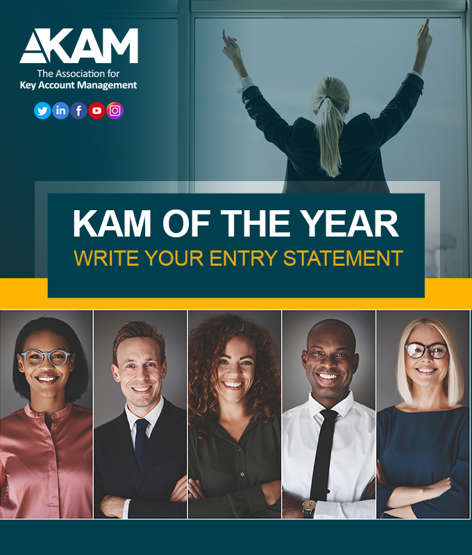 The time is now! Apply for KAM of the Year 2021 🏆
KAM of the Year | Write your entry statement
Click here to find out all the information you need: lnkd.in/e4iaj3m
#kam #keyaccountmanager #keyaccountmanagement #strategicmanagement #awards2021 #award #fridaymotivation