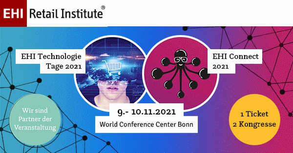 GK_Software_SE's tweet photo. Besuchen Sie uns nächste Woche auf den EHI Technologie Tagen 2021 in Bonn! Als langjähriger Hauptsponsor sind wir sehr glücklich darüber, Sie am Abend des ersten Veranstaltungstages zur traditionellen #GK Retail Night einzuladen. Wir freuen uns auf Sie! https://t.co/MxPQ4uB7Cy https://t.co/zNJJg39apZ