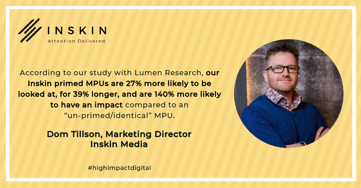 AzerionUK's tweet photo. In our collaborative study with @lumenresearch, we investigated what effect #highimpact #adformats could have on subsequent standard formats.

https://t.co/VkpYnfJKnE  

Catch Dom Tillson and Julia Burton Brown at next week’s NewDigitalAge #TrinityLunch on the 11th November! https://t.co/1vqkLNH6Xp