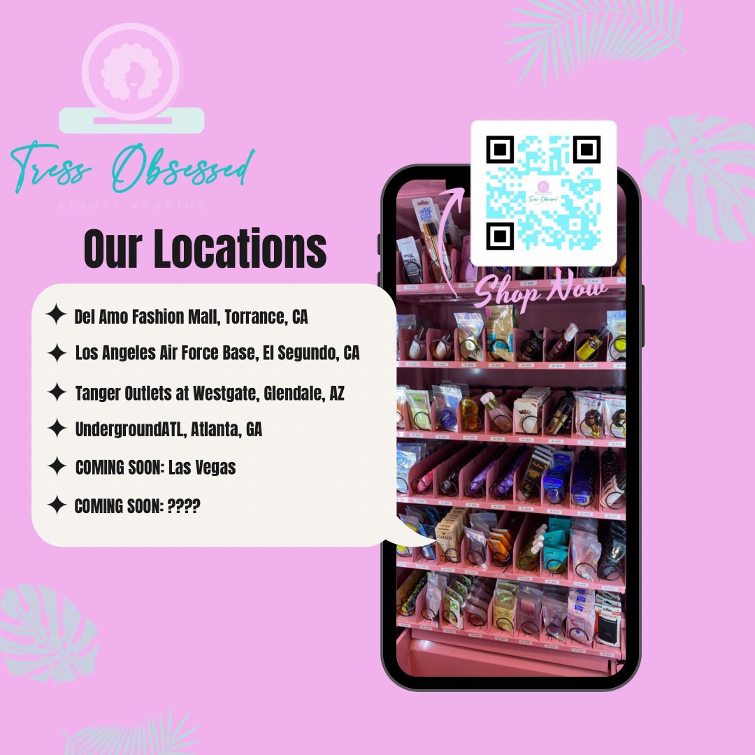 📍Find Our Vending Machine Locations Below👇🏽 Or Shop With Us Online🛒 #beauty #travel #blackhaircare #vending #beautyvending #travelblog #beautyblog #travelblogger #beautyblogger #beautypodcast #shoplocal #shopsmall #BlackOwned #business #smallbusiness #BlackFriday #Sales #vend