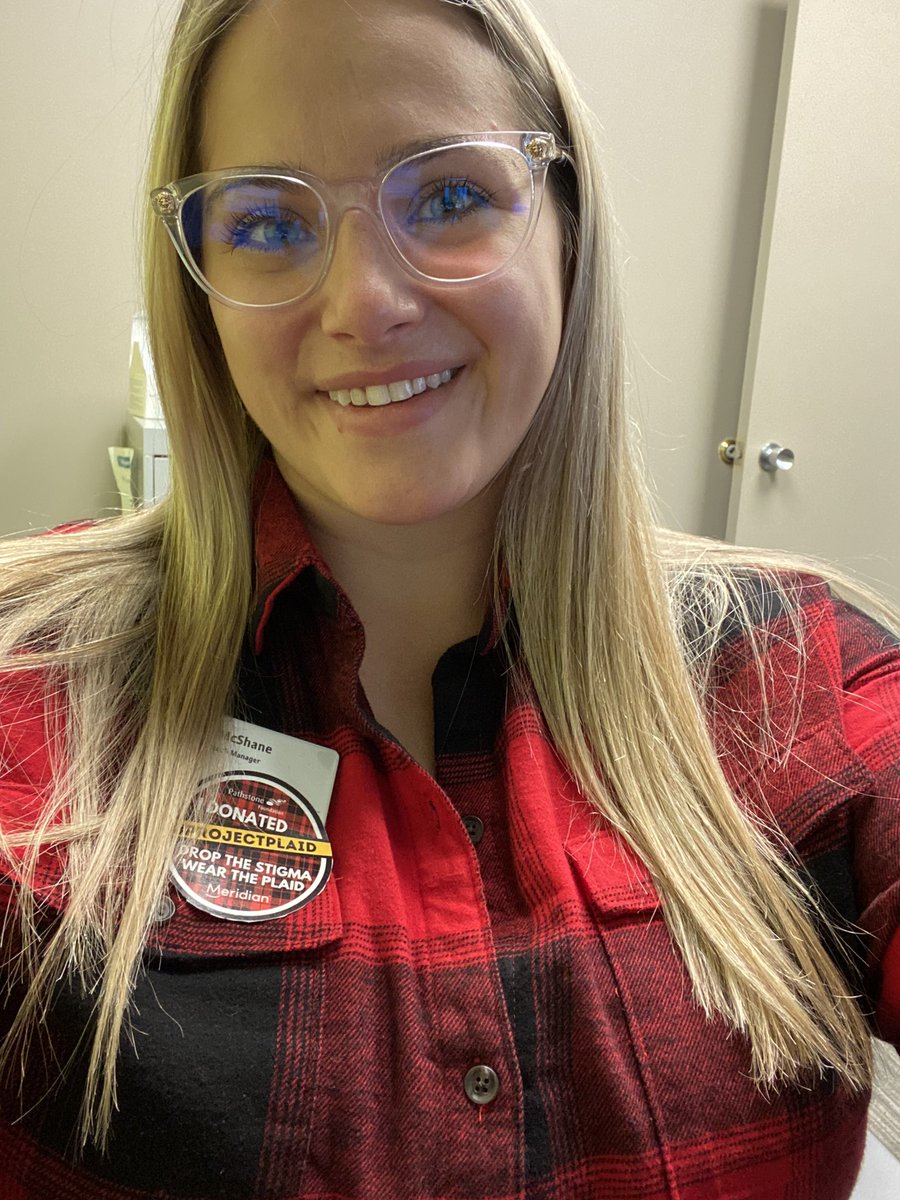 Today &amp; every Friday this month we wear plaid to support @PathstoneMH #ProjectPlaid! Stop by your local <a href="/MeridianCU/">Meridian CU</a> to see how you can also support! #dropthestigma