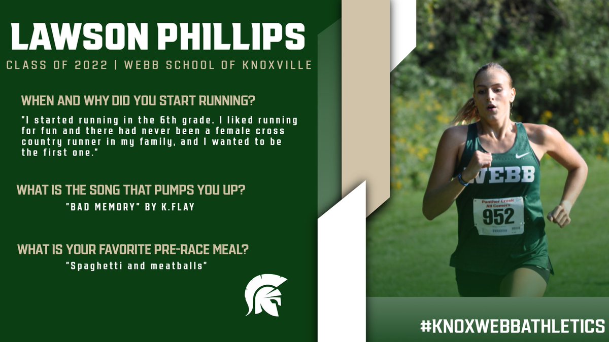 WebbRunning's tweet photo. The day has come! #RACEDAY #for Senior Captain LAWSON PHILLIPS ‘22 👟🏃🏼‍♀️💚💪🏻 #TSSAASTATEChampionship https://t.co/fKchv5fyNu