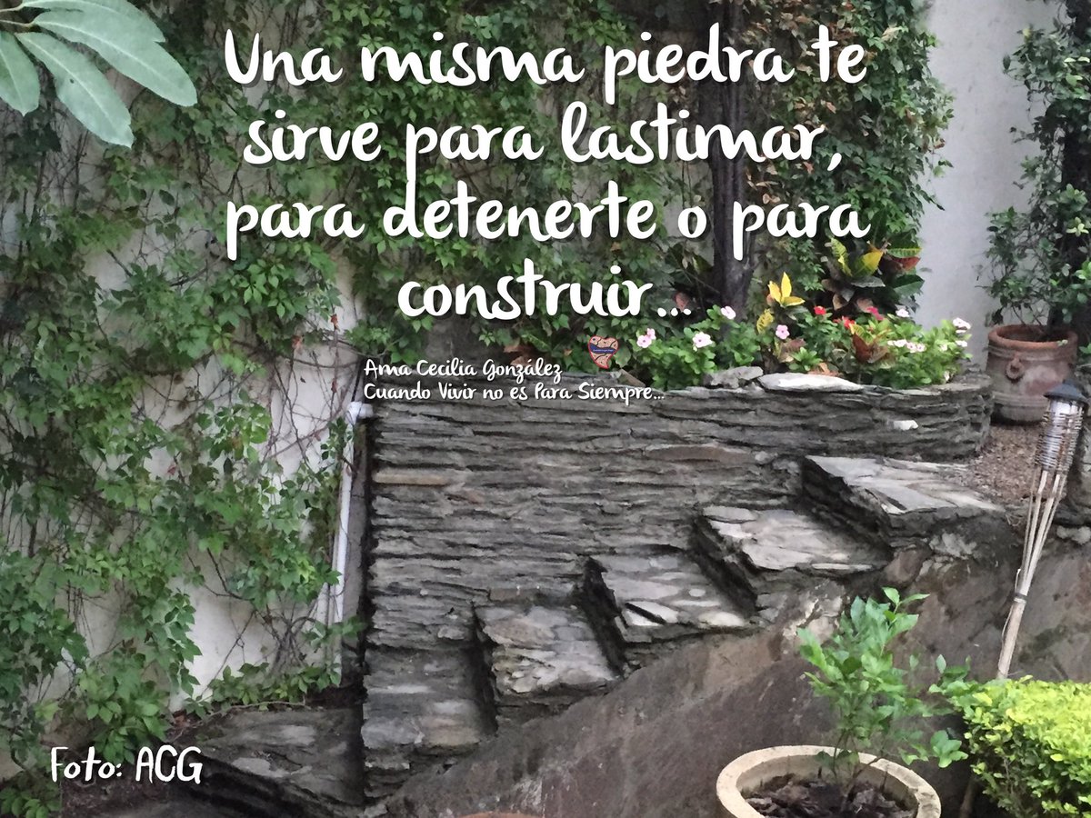 Anacecygzz's tweet photo. ¿Tú para que la usas? #cuandovivirnoesparasiempre #frases #piedras #lastimas #construyes #frasesinspiradoras https://t.co/pG2fiFAbM6