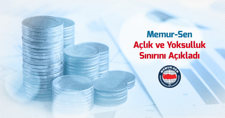 Memur-Sen tarafından her ay düzenli olarak yapılan “açlık-yoksulluk” araştırmasına göre, Türkiye’deki 4 kişilik bir ailenin:
🔴Açlık sınırı 3.027,1 ₺, 
🔴Yoksulluk sınırı ise 8.595,4 ₺ olarak belirlendi.

🔗memursen.org.tr/aclik-siniri-3…