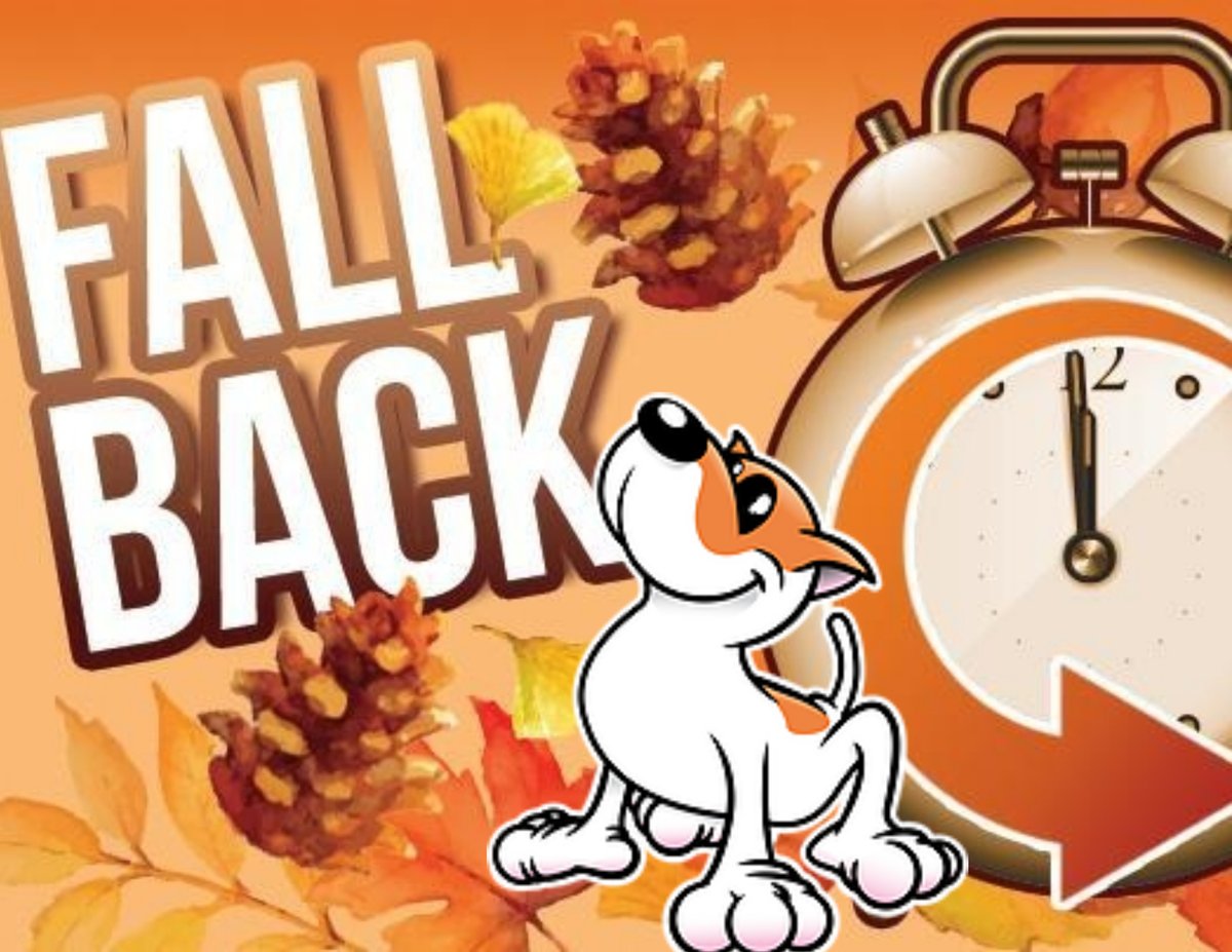 HeflinSciTech's tweet image. JUST A REMINDER!!
Daylight Saving Time concludes at 2 a.m. on Sunday, Nov. 7, 2021, when the clock will “fall back” one hour.
