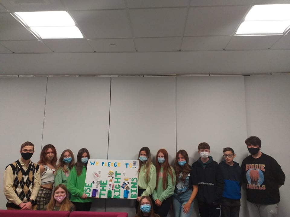 CLDenise27's tweet photo. As part of #nationalyouthworkweek the North Coast held discussions and activities around climate change @LargsAcademy with a pledge to recycle.  Well done to all who took part 😃 https://t.co/E6T9oxkLiC