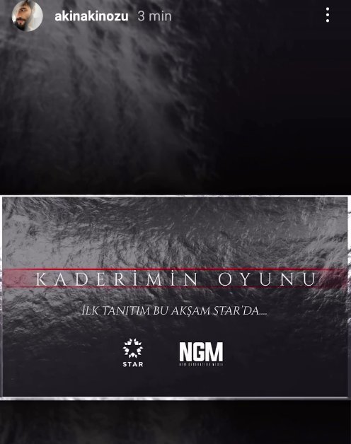 SeriesTurcasMex's tweet photo. 🚨 | HOY, HOY... Se lanzará el tan esperado primer anuncio promocional de la nueva serie #KaderiminOyunu, protagonizada por #ÖyküKarayel &amp; #AkınAkınözü. https://t.co/NAbJCCokkC