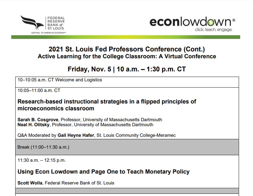 scwolla's tweet photo. Looking forward to Day 2 of #TeachEcon #ProfConf @stlouisfed https://t.co/FHLUs1GT8M