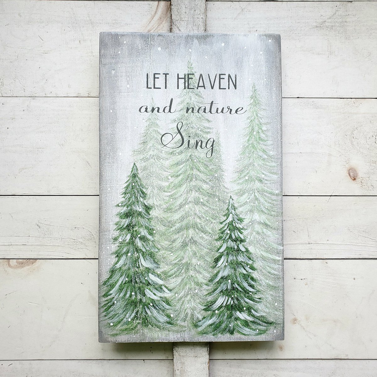 BrokenBoardsD's tweet photo. Let Heaven and Nature Sing Christmas Sign on reclaimed barn wood 🎄
#Christmas2021 #Interior #artist #gift #etsy #holiday #shopping #walldecor #woodart 
https://t.co/AcdEWBQtMe https://t.co/UgmM1L3Y86