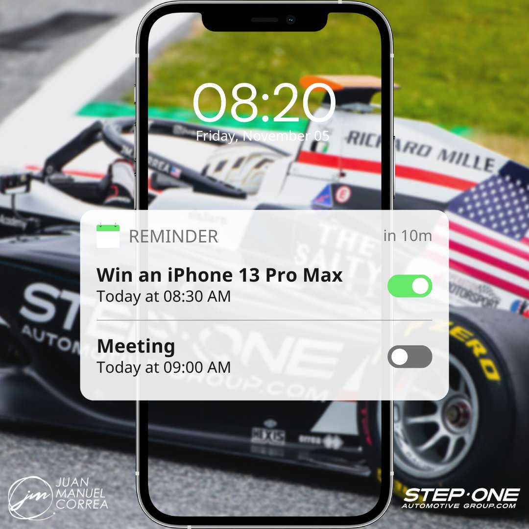 Stop what you're doing! ✋
You could win an iPhone 13 Pro Max AND a SIGNED JM Correa mini helmet!
The giveaway goes live on Instagram in just ten minutes - make sure you're following us!
bit.ly/2ZSKSh6