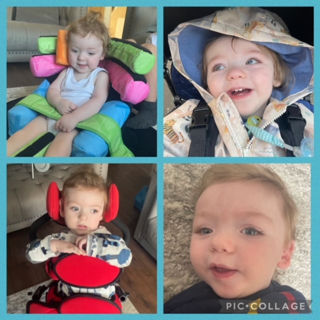 It’s #occupationaltherapyweek. Meet Jude 😍💙 Jude’s mum explains how much OT helps her son “Our son Jude is 18mo &amp; he was diagnosed with a Rare genetic condition called Grin2b.