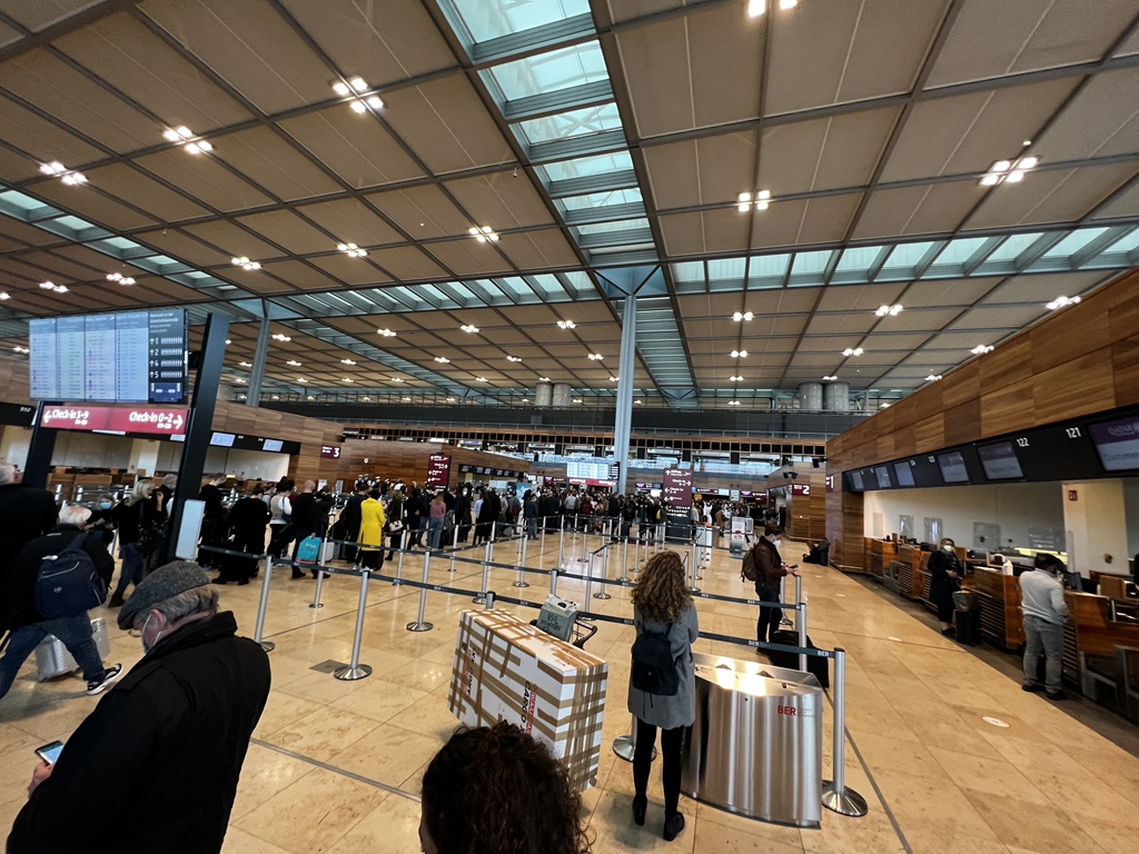 MerrickSapsford's tweet photo. @berlinairport 2 weeks later and a toilet fire alarm has brought German efficiency to its knees. Fucking diabolical. https://t.co/Kj4DWYeWa3