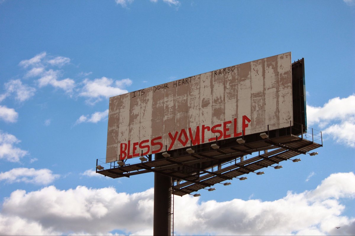 lukwam's tweet photo. BLESS YOURSELF #riprambo https://t.co/KhgDDtX4h6