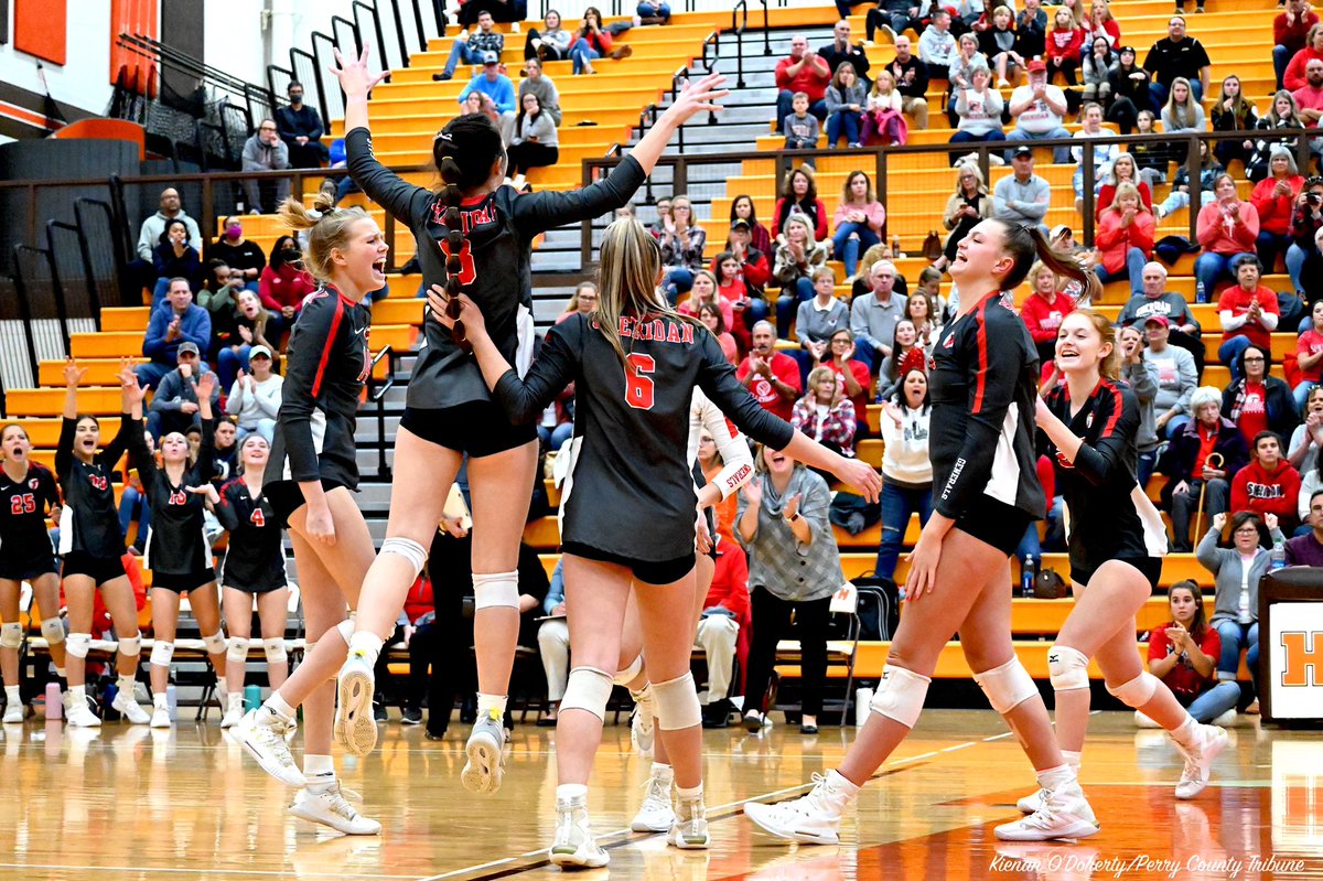 SHSvollball's tweet photo. WHAT A 2021. We overcame so many obstacles all season long as a team. You are all truly special and will always be Sheridan Volleyball.❤️🏐. You are ALL champions in my book. #startedfromthebottomnowwehere https://t.co/yYwe9CYcqf