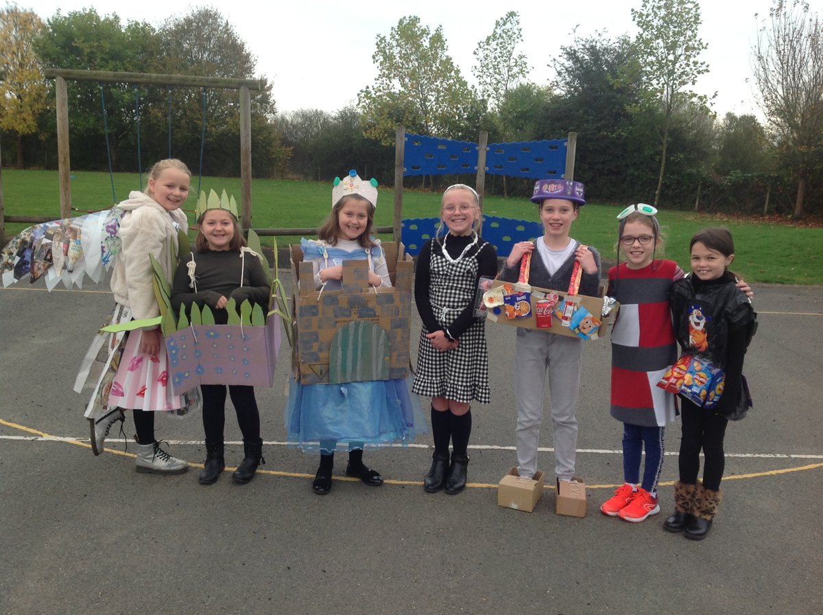 Year 5 have pulled out all the stops for the 'Rock Up Recycled' Day. Such amazing effort from everyone. Here is a few of our homemade creations..... #recycling #dressup #theactionpack 
<a href="/Rivers_MAT/">Rivers CofE Academy</a>