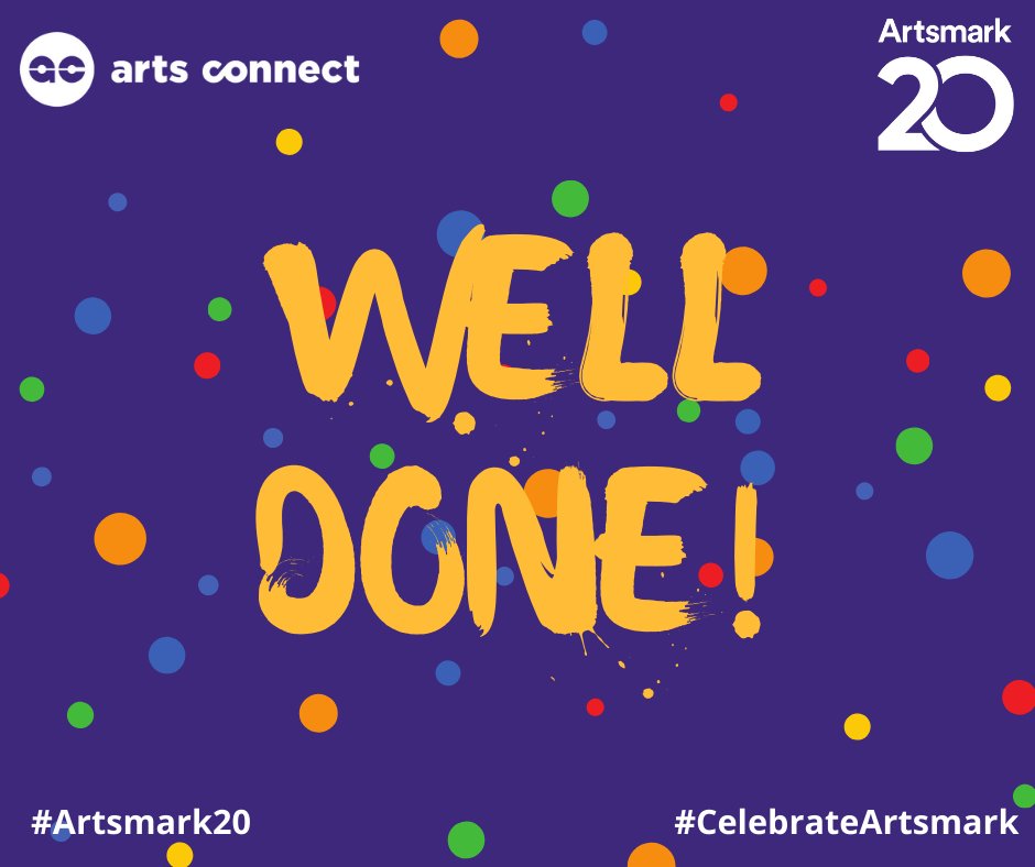 ArtsConnectWM's tweet image. Congratulations to all the @Artsmarkaward awarded schools and welcome to Artsmark Celebration Week 2021! We have lots of exciting things happening on our website this week, check it out! #CelebrateArtsmark #Artsmark20
artsconnect.co.uk/what-were-doin…