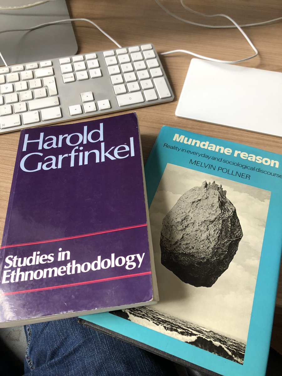 Prof_Rob_Smith's tweet photo. A proper workout re-reading Garfinkel on background expectancies and breaching experiments with the #CEEIT group. Not sure I’m quite recovered enough to dive straight in to Pollner to follow up some threads…
#EMCA https://t.co/JhtdCT8yZf