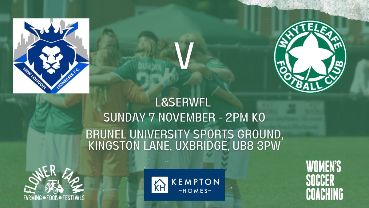 The first team are back in action this Sunday, travelling to <a href="/lionessesfc/">New London Lionesses FC (talks football)</a>. It finished 1-1 when the teams met at Church Road earlier this season, so it should be another good game.

#COYL 💚🍀