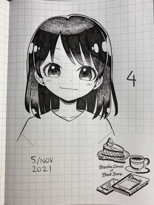 ちなみに1は今までの描き方で、2は可愛さ重視、3は多分ウケないだろうなーと思って描きました。
追加で2寄りのやさしめver.の4 