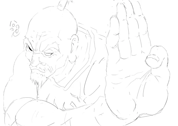HUNTER×HUNTERよりネテロ会長ことアイザック=ネテロ
#イラスト 