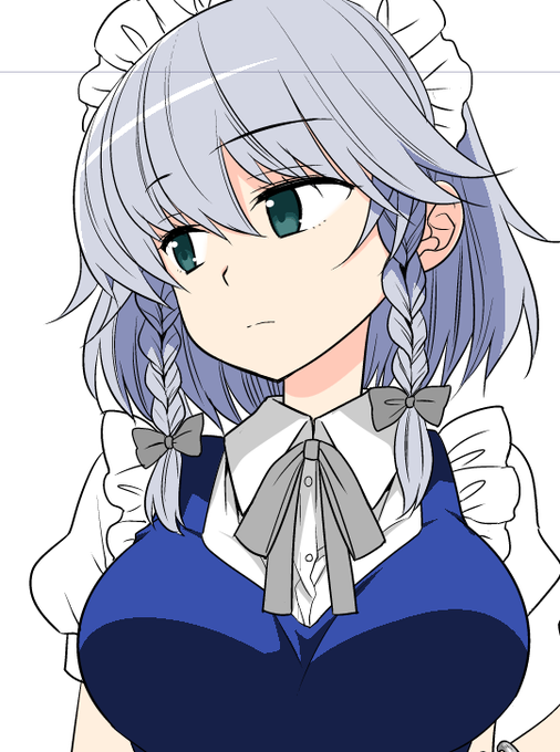 咲夜さん
冬コミか間に合ったら紅楼夢で出します
モノクロです 