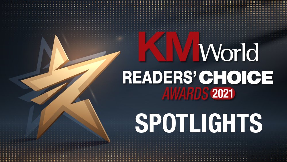 KMWorldMagazine's tweet photo. Congratulations @ABBYY_Software for winning the #CogntiveComputing and #AI category in the 2021 #KMWorld Readers' Choice Awards! #ABBYYVantage https://t.co/P3ibWDEkc4 https://t.co/70y2XiDzpR