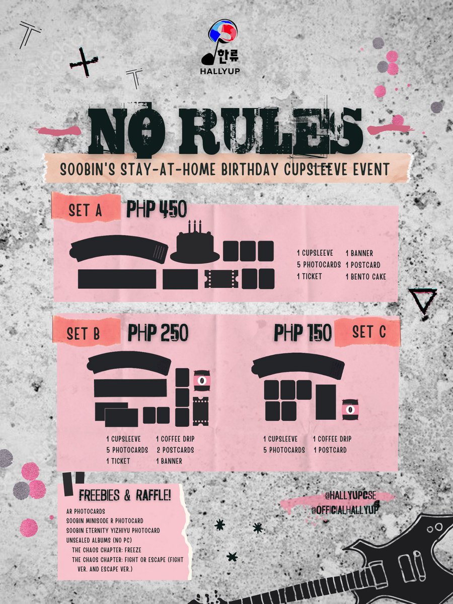 hallyupcse's tweet photo. ⛔ NO RULES ⛔: Soobin's Stay-At-Home Birthday Cupsleeve Event

📆 DOO/DOP: Nov 20, 2021
📦 Shipping from Makati, QC, Laguna
📍 Physical CSE at Happy Face Cafe

🔗 For more details: https://t.co/B5hkrxNSoX

#TXT #SOOBIN #HappySoobinDay https://t.co/FTHseCbgPV