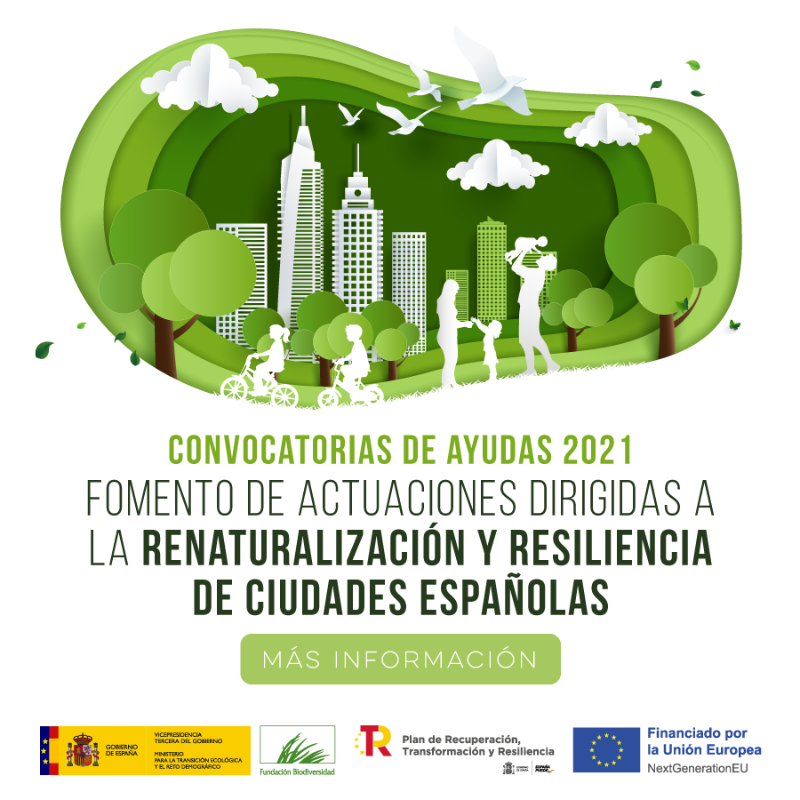 FBiodiversidad's tweet photo. ¿Conoces nuestras convocatorias de ayudas 2021?

💰 88,75 M € para apoyar proyectos transformadores, basados en la ciencia y en las soluciones que proporciona la naturaleza para impulsar la recuperación verde 💪💚

#PlandeRecuperacion