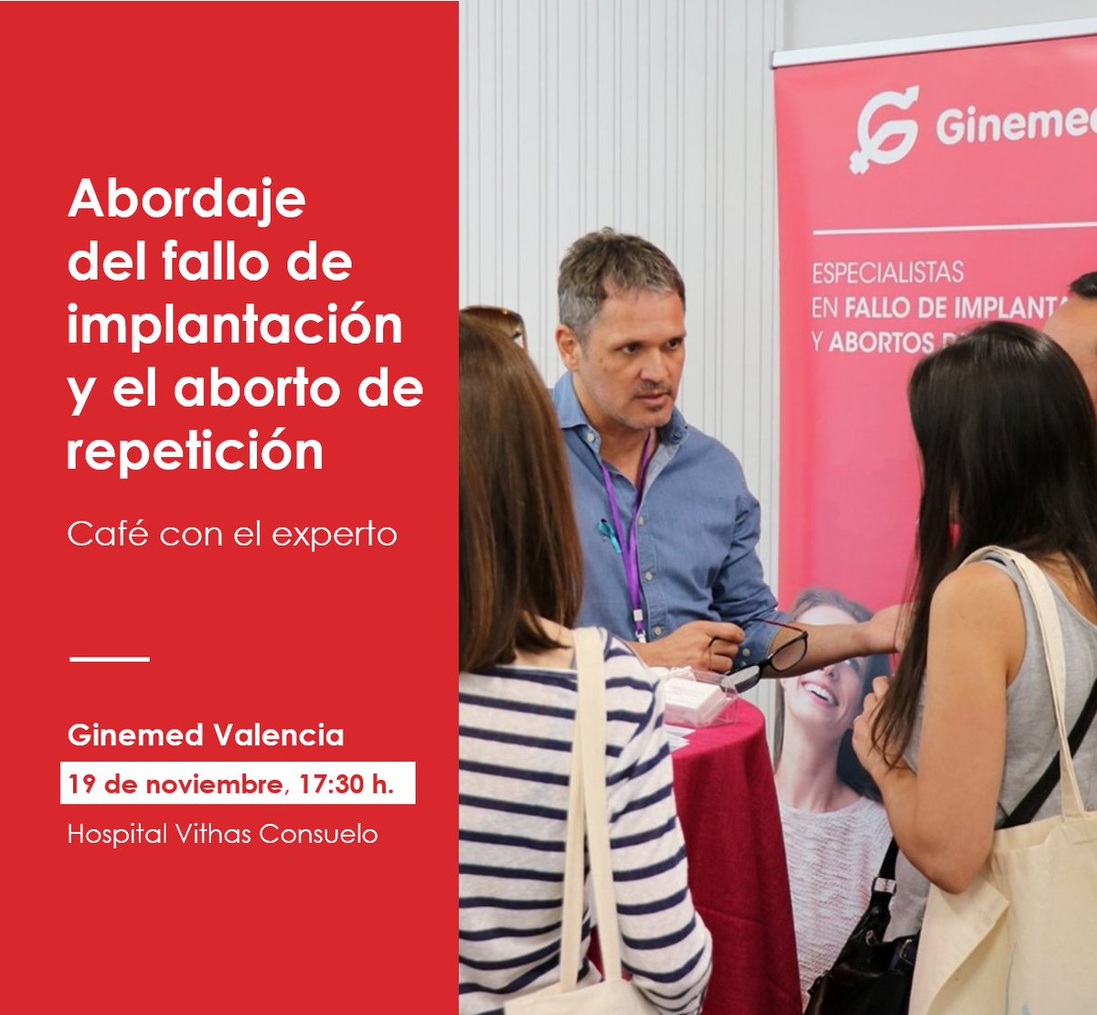 ¡Tengo una estupenda noticia que contaros! 

El próximo viernes 19 de noviembre a las 17:30h estaré en <a href="/GinemedC/">Ginemed</a> #Valencia para celebrar un Café con el experto sobre Casos Complejos.

Os dejo enlace de inscripción ➡️ shorturl.at/hBR78

¿Quién se apunta? #infertilpandy