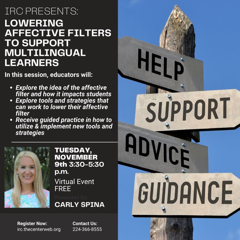 MrsSpinasClass's tweet photo. Hey Friends! I'm hosting a free virtual @IL_Resource_Ctr workshop on Tues 11/9. #IRCMultilingual Sign up for free here & bring a buddy: https://t.co/IIi8PpnEla https://t.co/Go8RPMhb2T