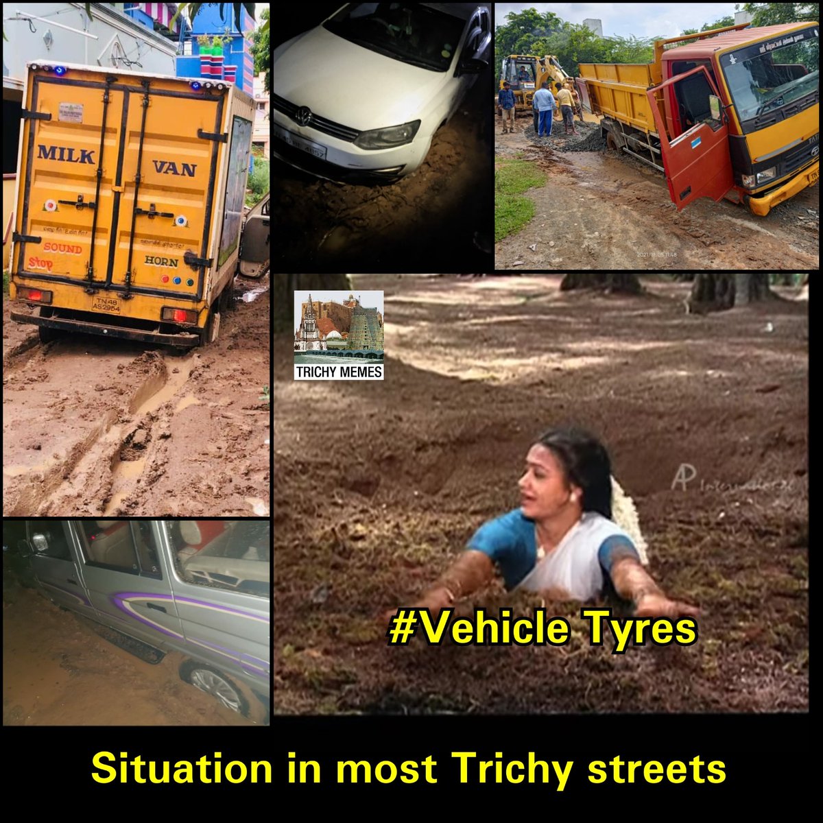 trichymemes's tweet photo. @TrichyCorp @InigoIrudayaraj @KN_NEHRU 
RVS NAGAR, JK nagar, Anbil nagar ,kattur all areas are like this https://t.co/g6mrGY3bRp