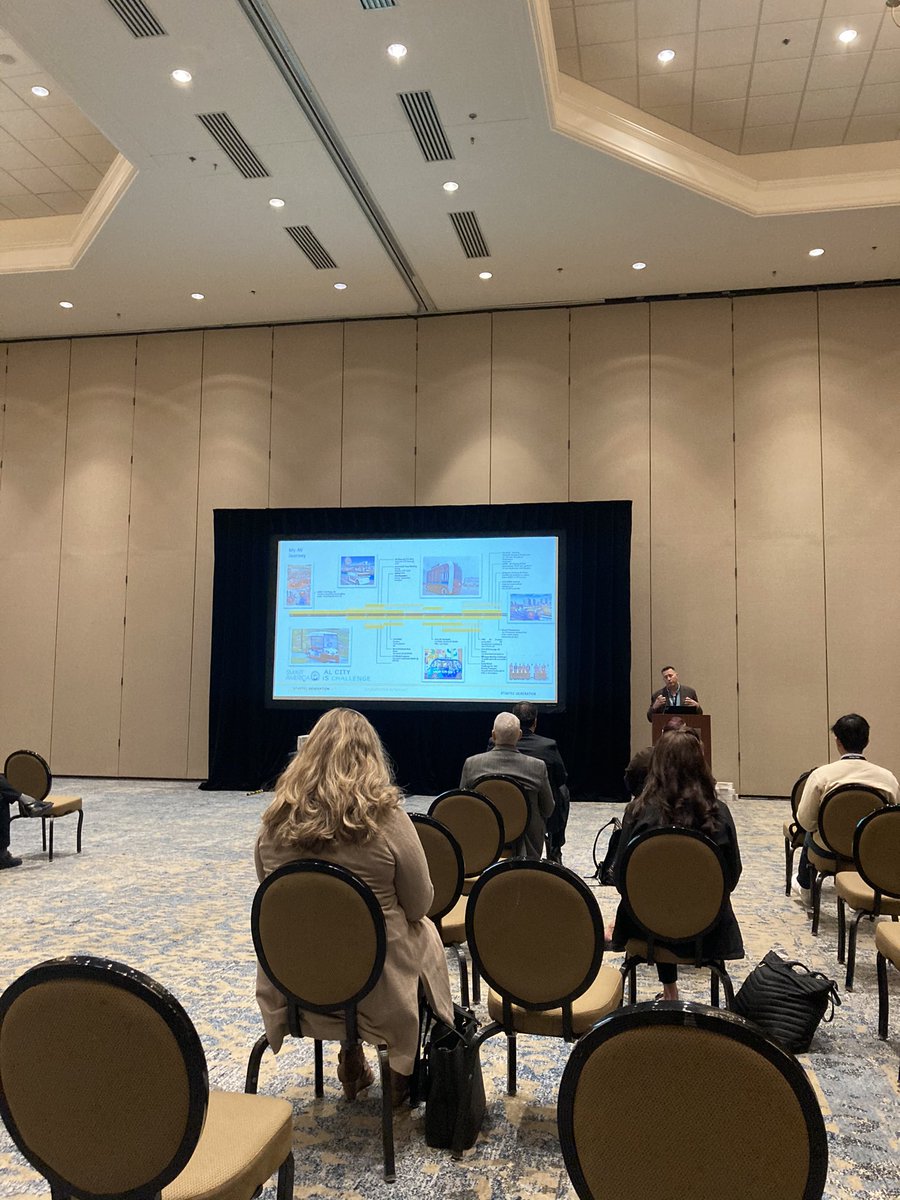 markcconway's tweet photo. @WalterPMooreEng attending an Autonomous Vehicle presentation at the ITS Texas Annual Meeting. Good to see old friends and talk ITS. https://t.co/QZhmVlA5z3