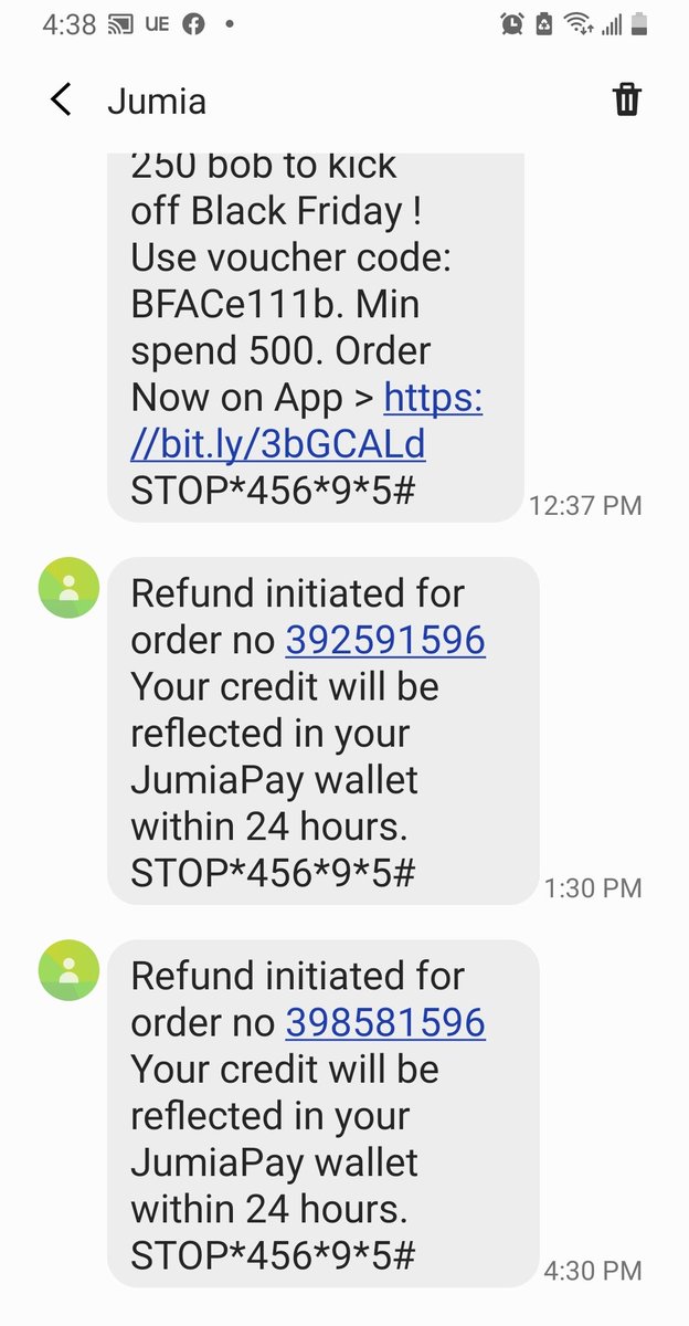 Sometimes <a href="/JumiaKenya/">Jumia Kenya</a> lacks respect for customers! You make an order, pay, they call you to confirm the order, the next day the start issuing refunds and canceling orders as they please! Product still available on their site. Just because they can!