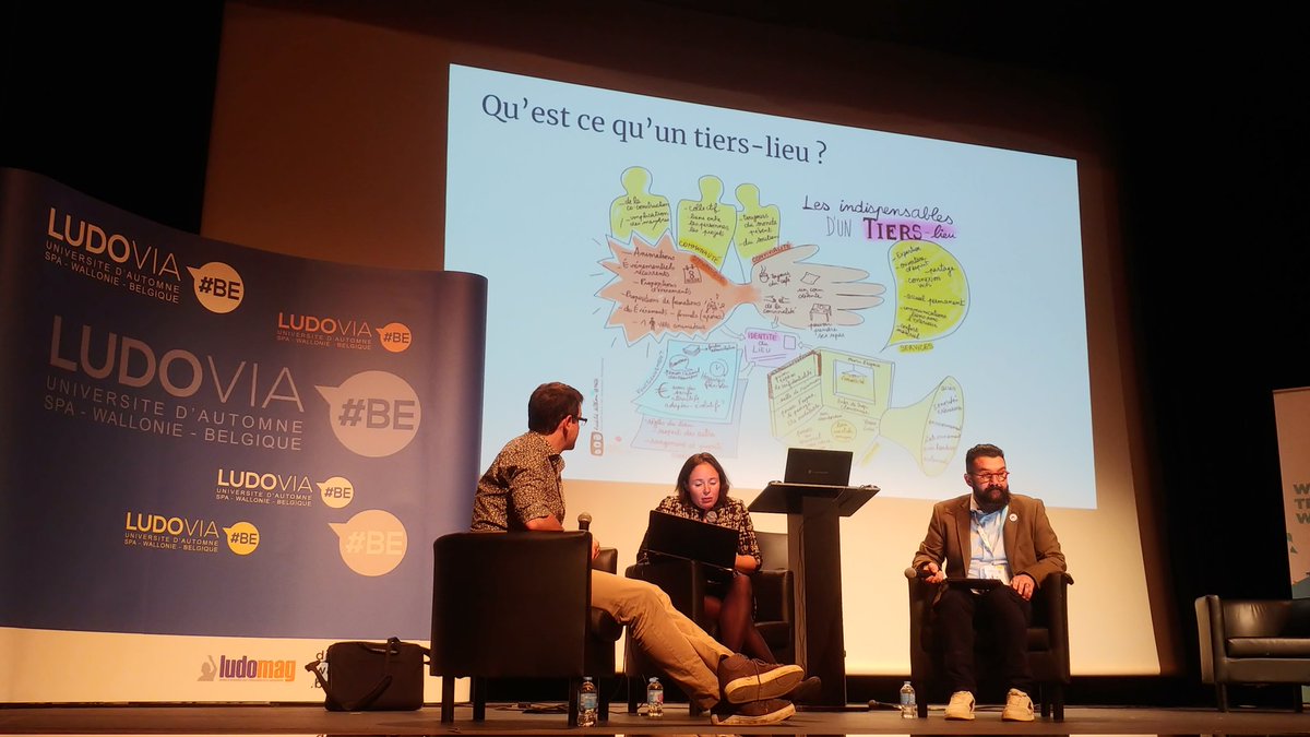 Table ronde #LudoviaBE sur les tiers lieux éducatifs avec <a href="/ProfLeluherne/">Nicolas Le Luherne</a> Lucie Bastien et Jonathan Ponsard <a href="/digitalwallonia/">Digital Wallonia</a>