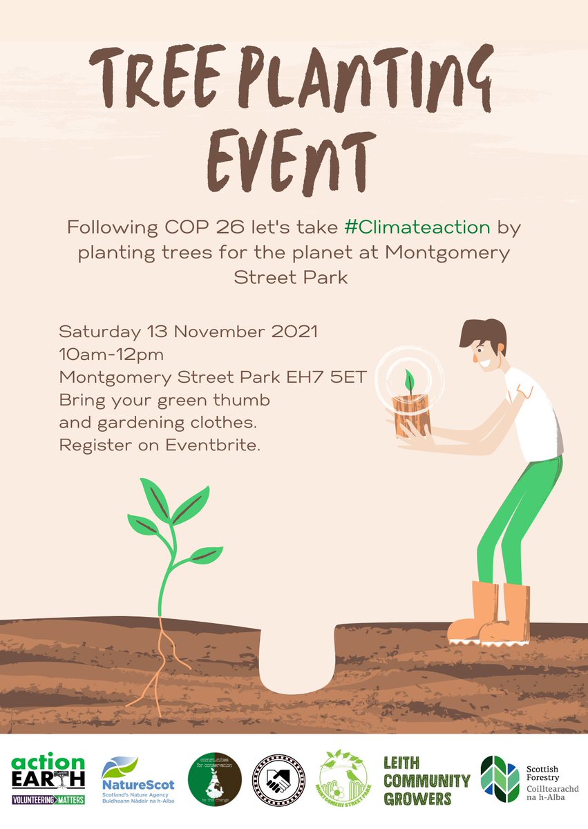 ELRECUK's tweet photo. Following #COP26 let's take #Climateaction by planting trees for the planet at Montgomery Street Park.
Join our tree planting event on Saturday 13th November - from 10 to12pm 
Grab your tickets here: https://t.co/61BqEhVlNY
 #environmentalprotection #plantingtreesforthefuture https://t.co/NpLXJrLGs4