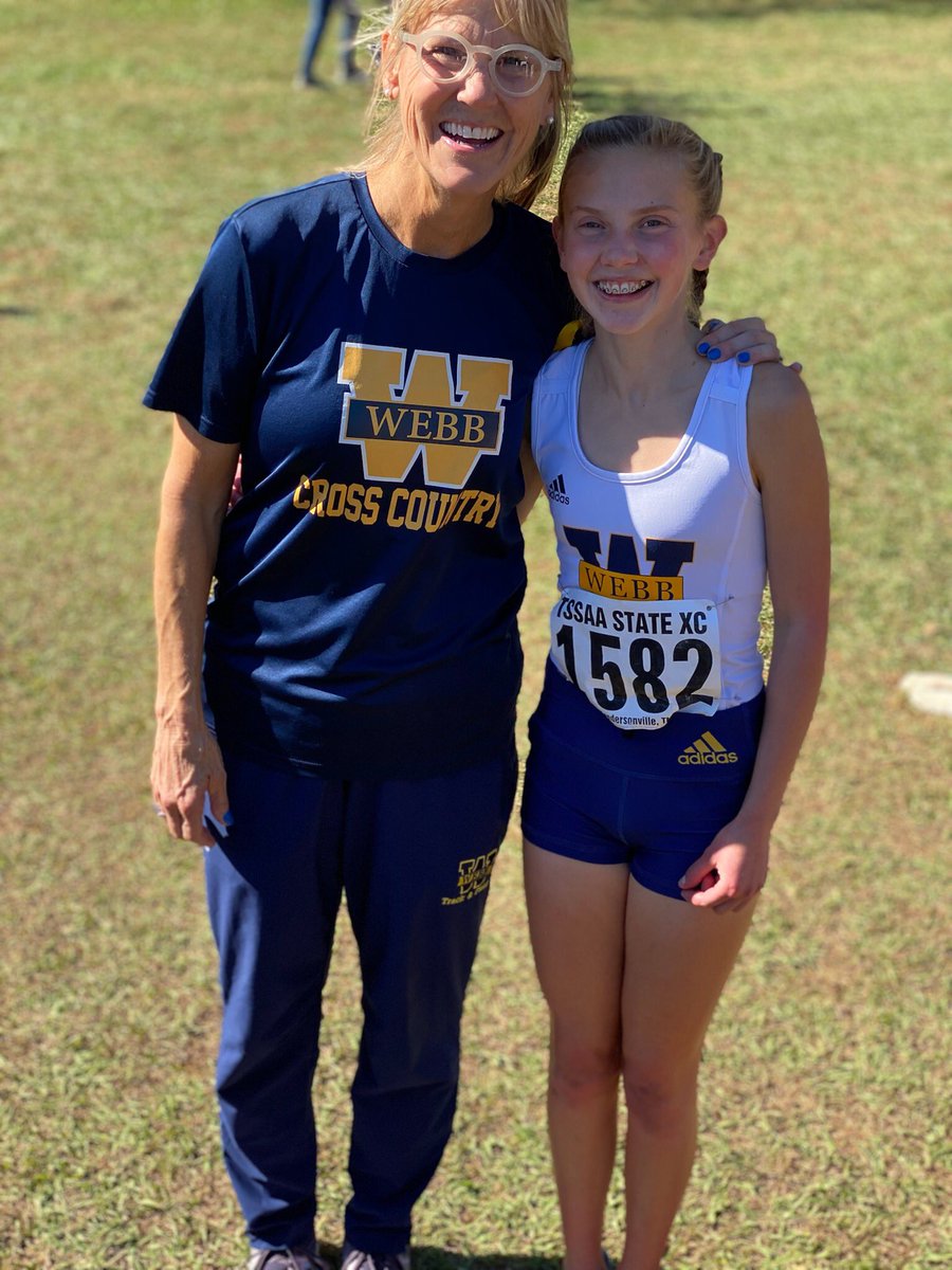 webb_athletics's tweet photo. Congratulations Girls Cross Country! Team 4th in TSSAA State meet, and Abby Faith Cheeseman finished first and Sophie McInturff 5th overall!!! AWESOME JOB!!! We could not be more proud of entire team, runners &amp; coaches! GO FEET!!!!!!!!!!!!! https://t.co/nzZRlZODsE