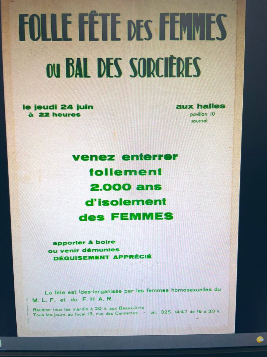 HES_Paris's tweet photo. Petite excursion dans l’ #histoire des #Lesbiennes au siècle passé! #Femmes #Lesbienne #LGBT #ArchivesLGBT #MLF #FHAR #culture #cinéma #Cineffable https://t.co/PJ6j8wIRpc