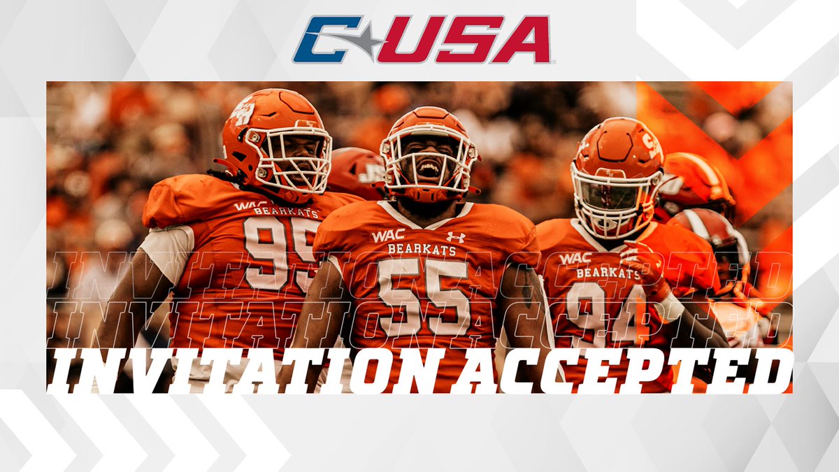 BIG MOVES. We’re joining Conference USA.

Learn more: bit.ly/3nVgYk8

#SHSU #EatEmUpKats | <a href="/ConferenceUSA/">Conference USA</a>