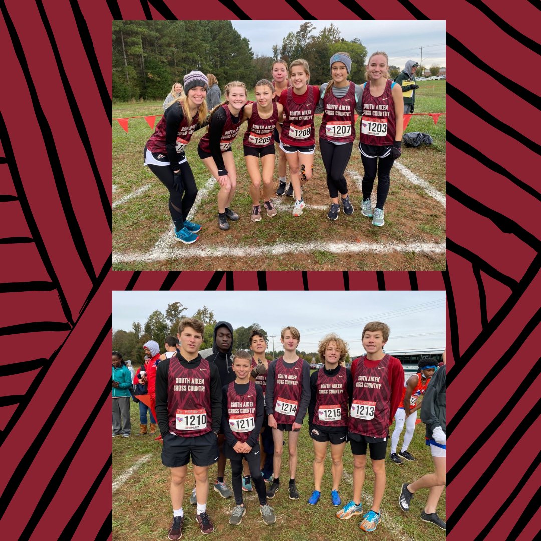 Congratulations to the South Aiken Cross team for a fabulous race at the state-qualifier meet today! Lexi Taylor and Ryley Graham will be advancing to the state meet next Thursday😊 Many runners had their fastest race of the season! Hard work and dedication pays off! Congrats!