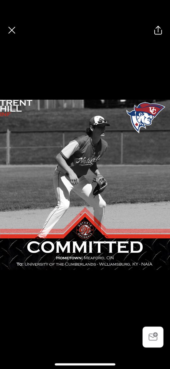 Congrats to INF/OF <a href="/trenthill_28/">TrentHill_28</a> on his commitment to the University of the Cumberlands in Williamsburg, KY. Trent becomes the 7th commitment of the 2022 class.
