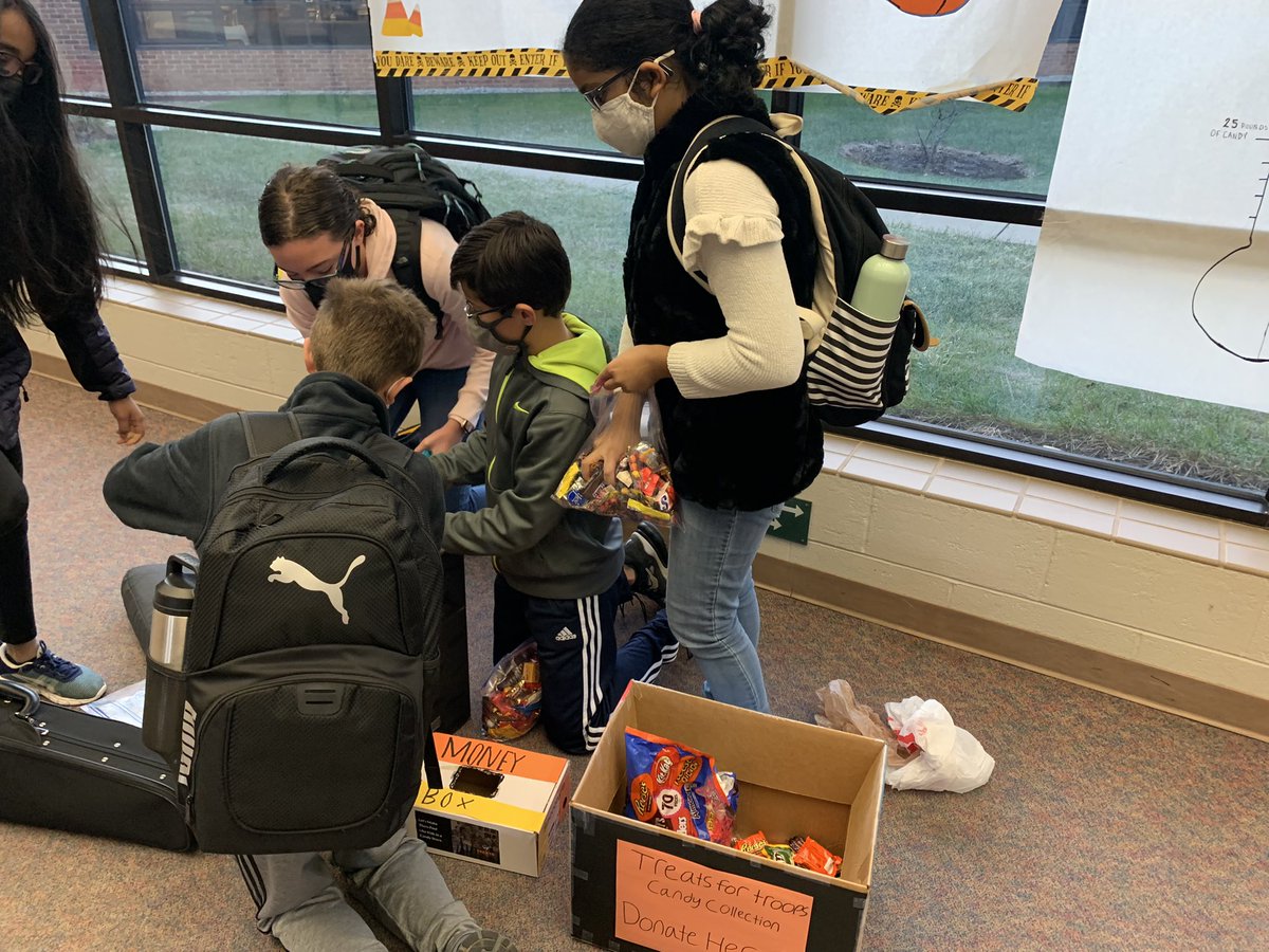 Wow! The students <a href="/gmsDCSD/">Grizzell Middle School</a> came through in a big way to support <a href="/soldiersangels/">SoldiersAngels</a> in collecting 187 pounds of leftover Halloween candy to donate to Treats for Troops! Thank you GMS 👏🏼🎉 Please keep the 💵 donations rolling in so we can ship all this 🍬 #grizzellgivesback