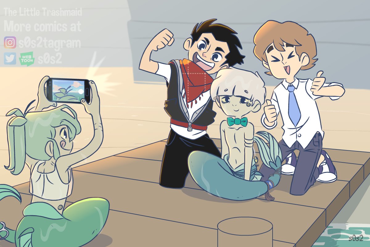 Selfie🐠📱
#thelittletrashmaid #trashmaid #mermaid #savetheplanet 
Read the comic on WEBTOON https://t.co/4nzRfqDCCU
or Tapas https://t.co/LQ5IK3gH5b 