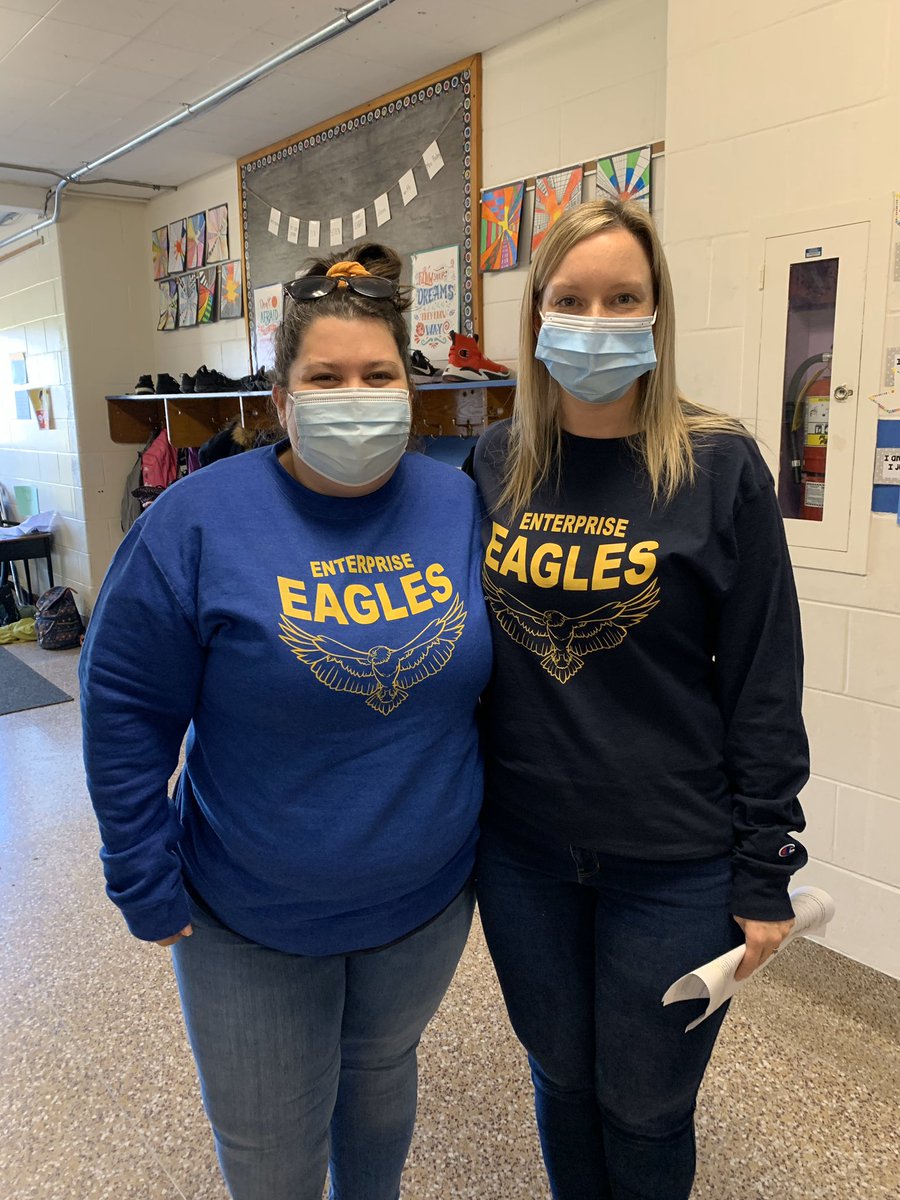 Now that they’ve got the swag they’re officially Enterprise Eagles. So fortunate to have had these fabulous educators join our nest this year #StrongerTogether #EnterpriseEagles